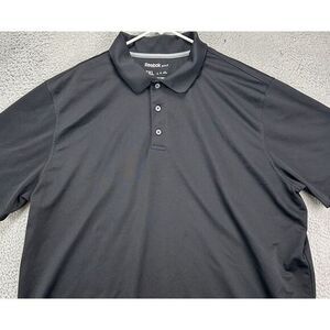 Reebok Shirt Adult 3XL Black Golf Polo Athletic Short Sleeve Outdoor‎ Rugby Mens